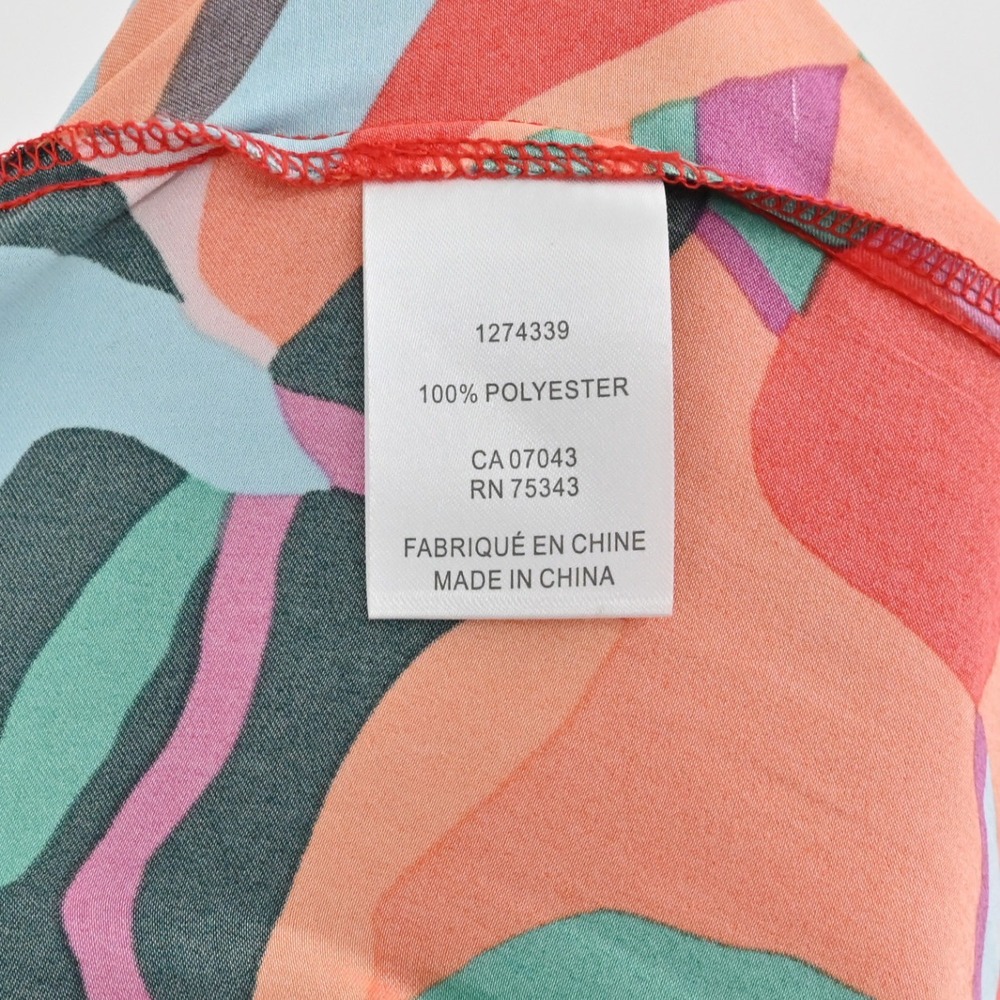 Rachel Zoe Tropical Wide Leg Pants Womens Sz M Multicolor Palazzo Elastic Waist‎ - Picture 7 of 13